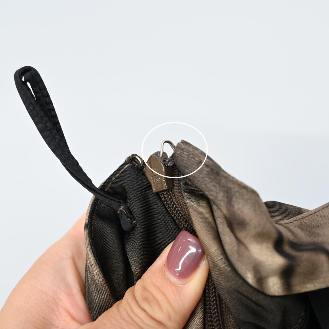 ■ 46407★年 PRADA プラダ 38 スカート ブラウン×マルチ