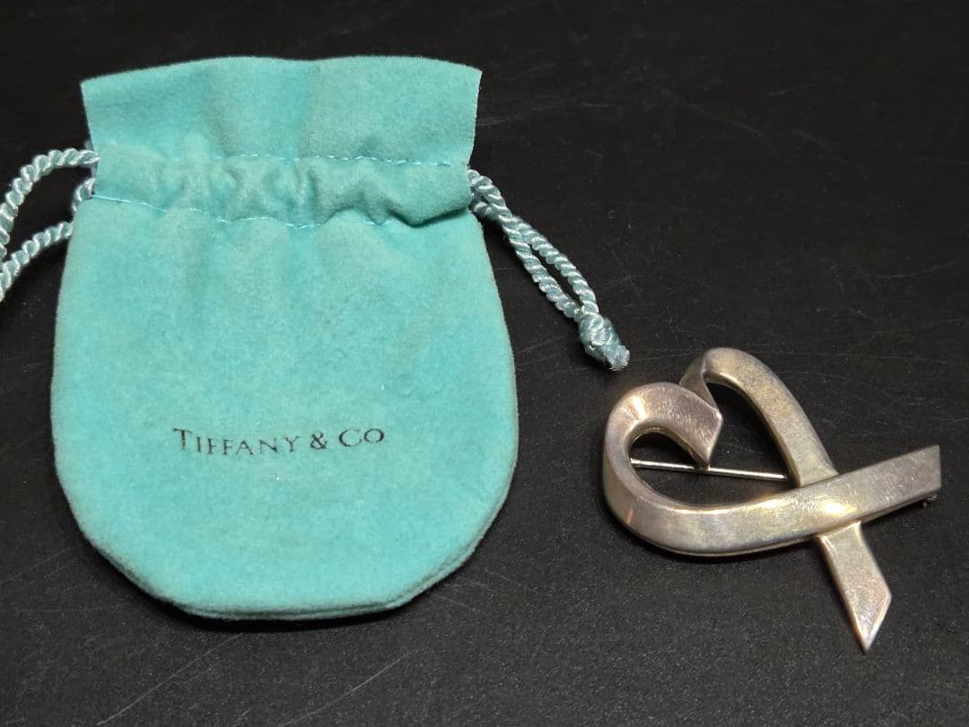 TIFFANY ティファニー ラビングハート ブローチ