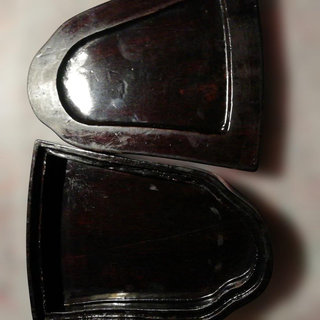 中国美術　釣り鐘古端渓硯　鑑賞　骨董