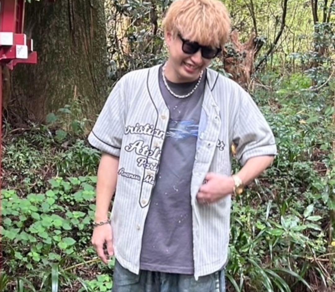 WE11DONE マイファスhiro着用グレー プリントTシャツ