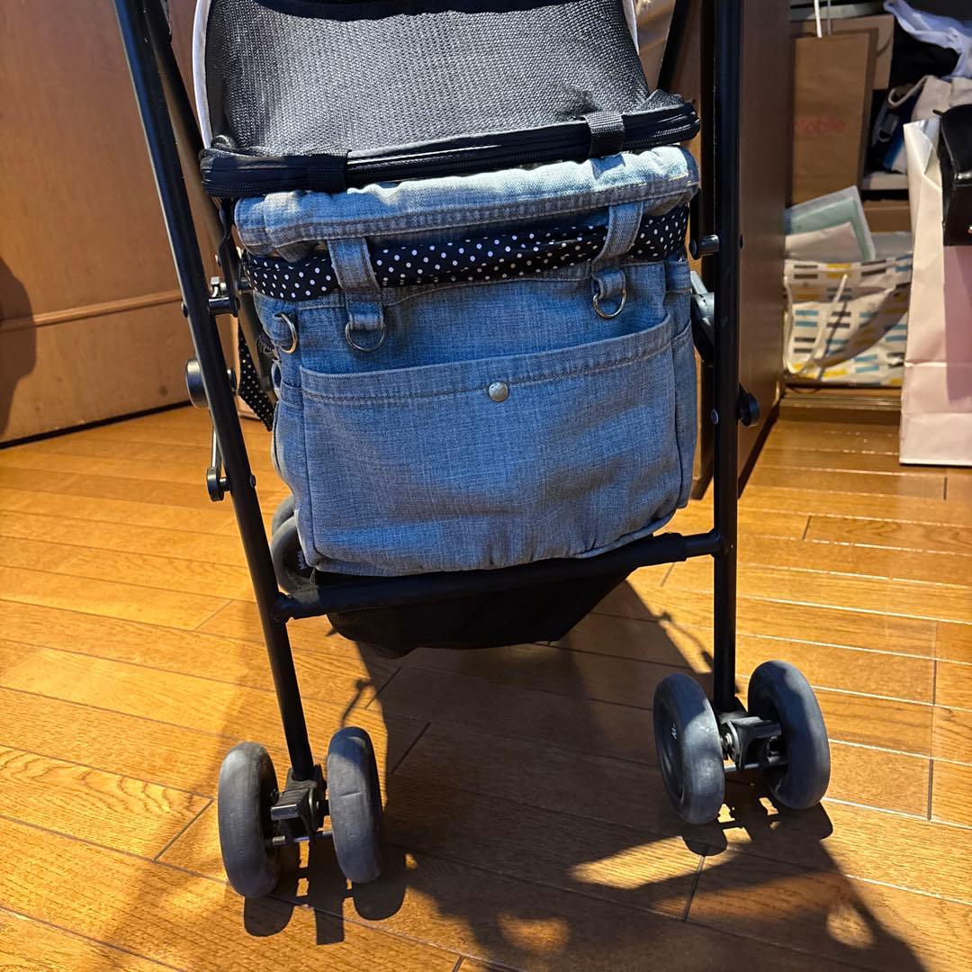 アジリティ　犬用ペットカート 黒 デニム風