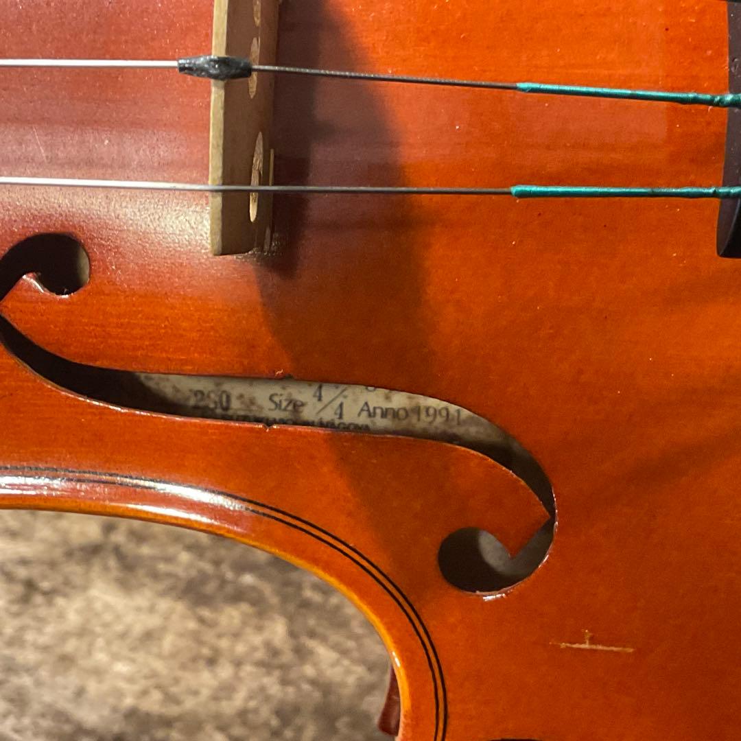 スズキバイオリン No.280 1991年製 4/4サイズ 虎杢 SUZUKI