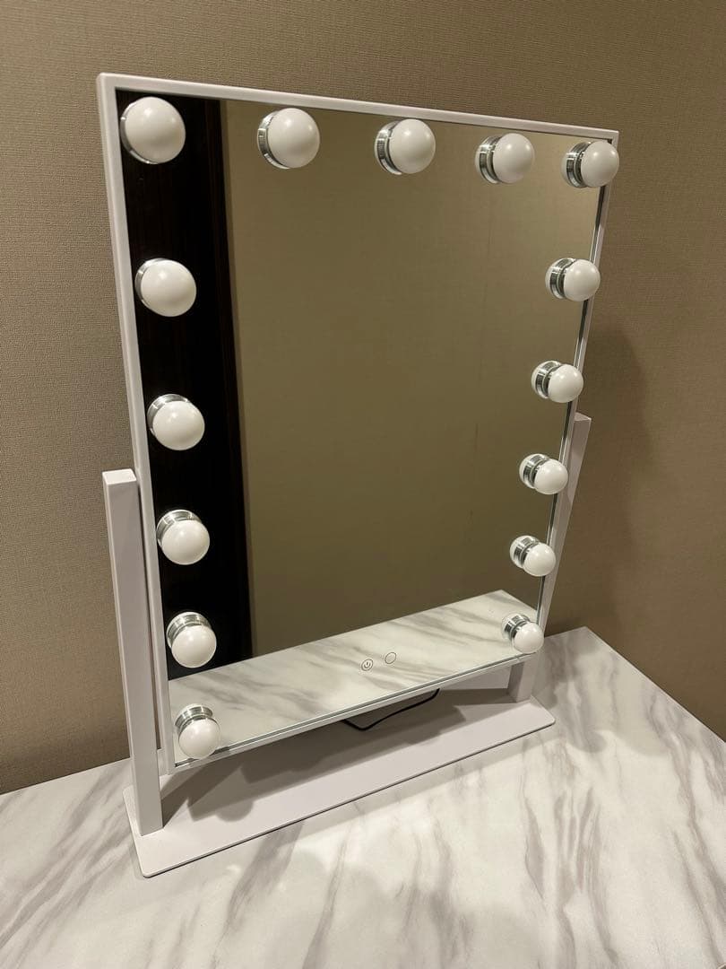 Francfrancハリウッドミラー L ホワイト