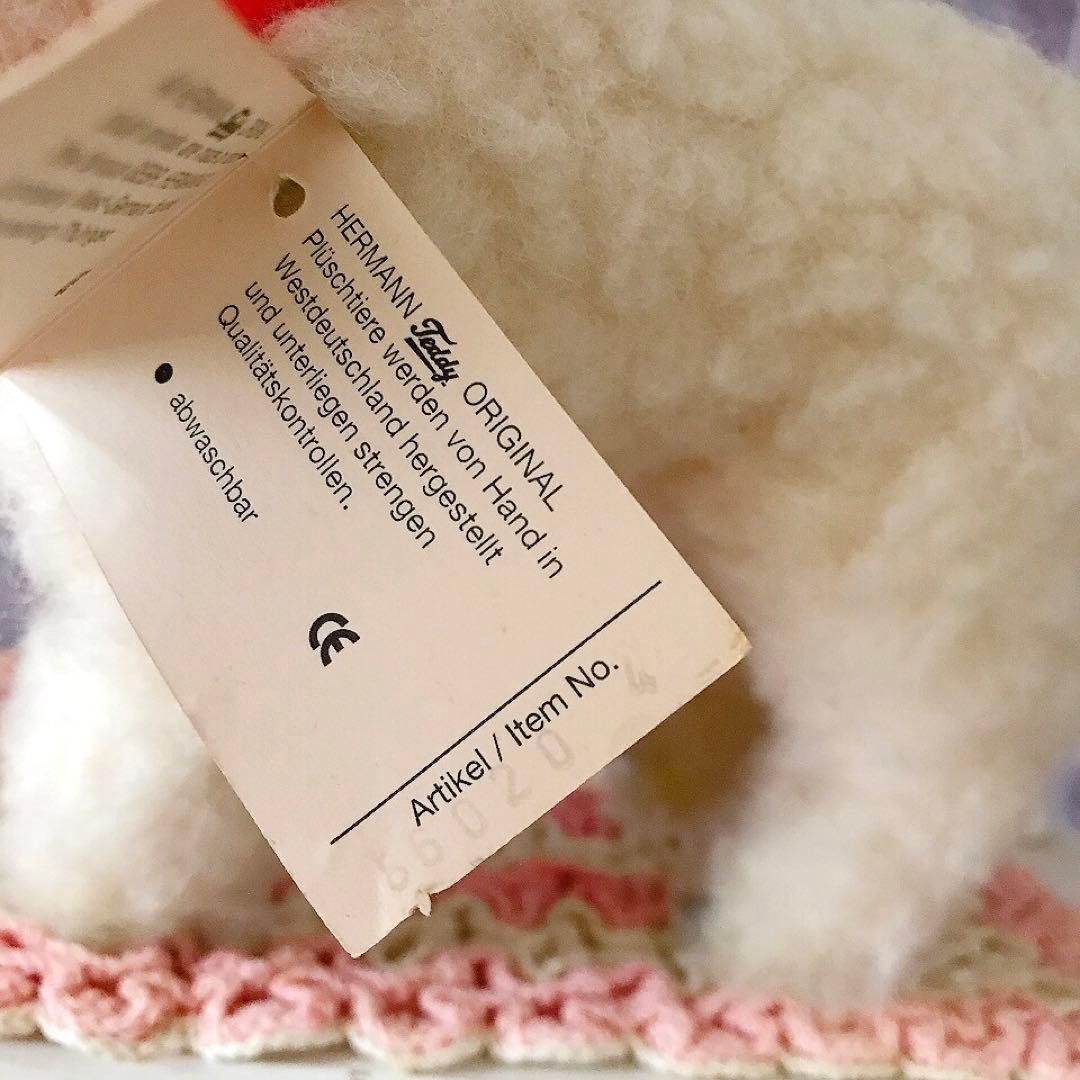 ハーマン テディ オリジナル HERMANN 羊のぬいぐるみ♡ドイツ製 レトロ