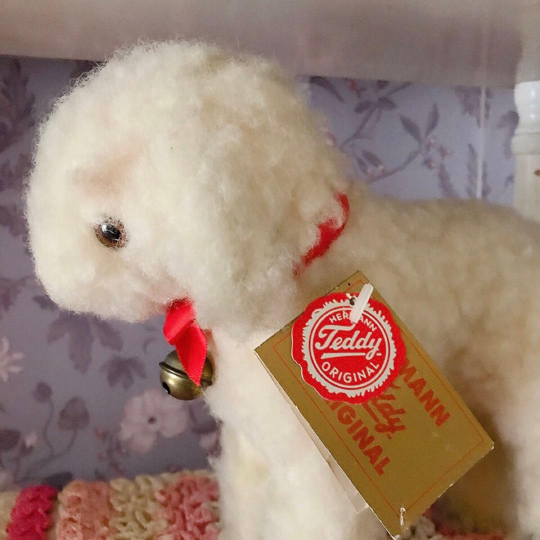 ハーマン テディ オリジナル HERMANN 羊のぬいぐるみ♡ドイツ製 レトロ