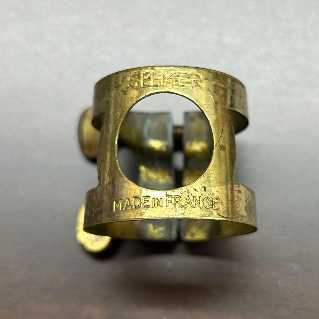 SELMER アルトサックス用ビンテージリガチャー・キャップ 中古品