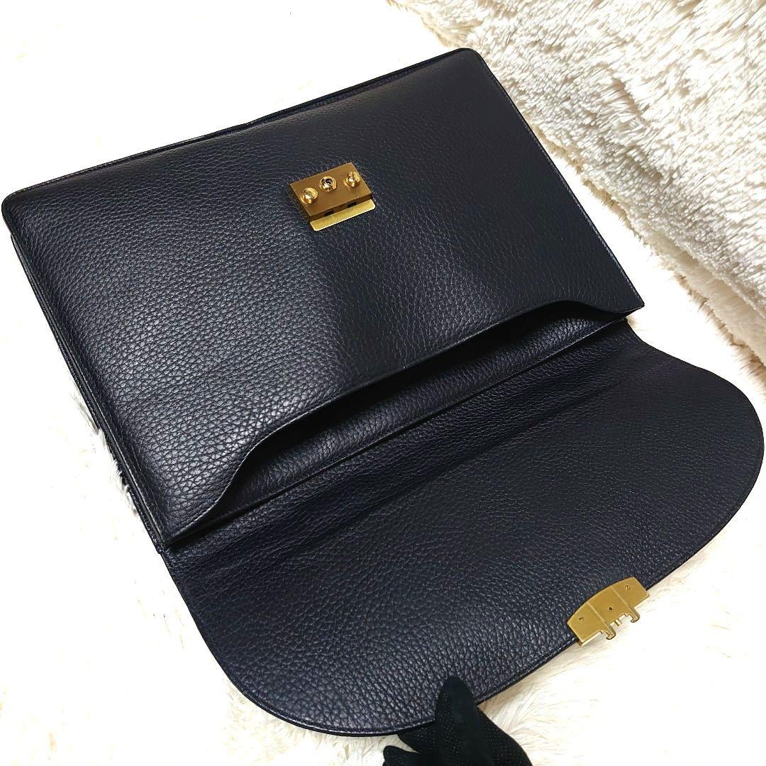 ドゥーニーアンドバーク 本革 シボ加工 ダレスバッグ ビジネスバッグ