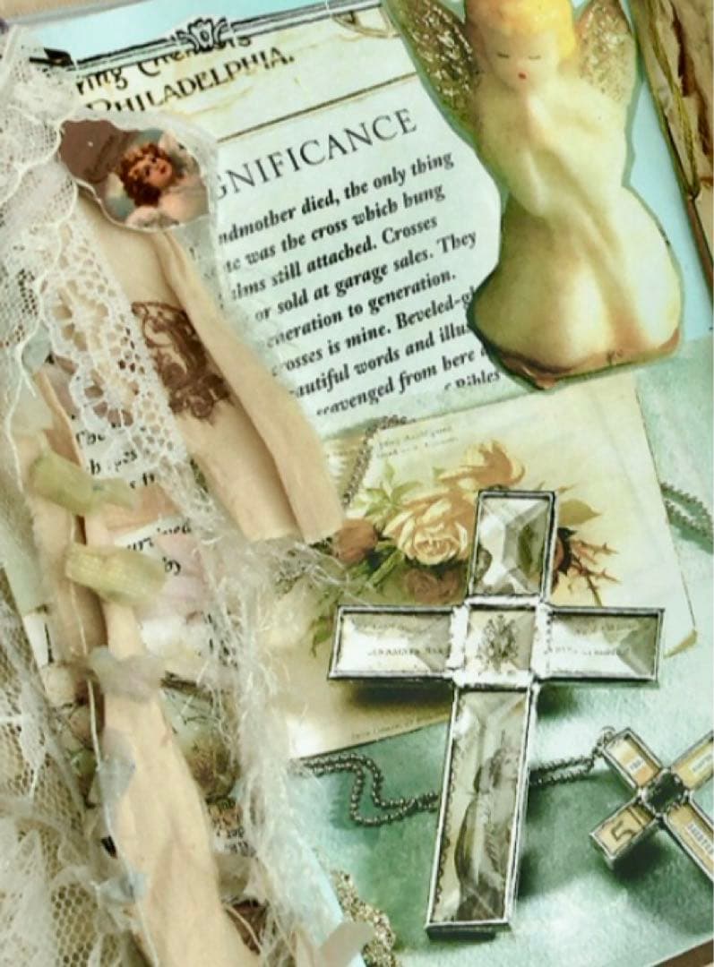 感謝セール❣️多種類染レースたっぷり『天使』ジャンクジャーナル雑記帳