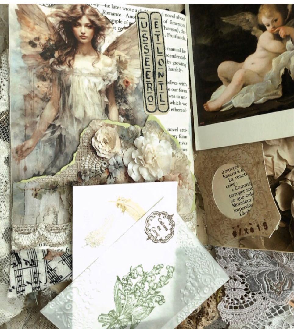 感謝セール❣️多種類染レースたっぷり『天使』ジャンクジャーナル雑記帳