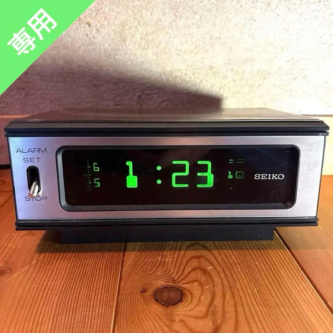 70年代　セイコ　DL406 パタパタ時計　デジタルクロック　スペースエイジ