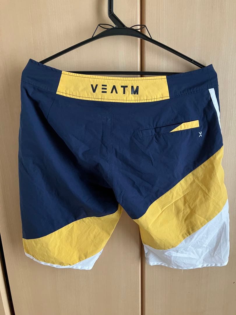 VEATM 水着 Mサイズ ネイビー/イエロー/ホワイト