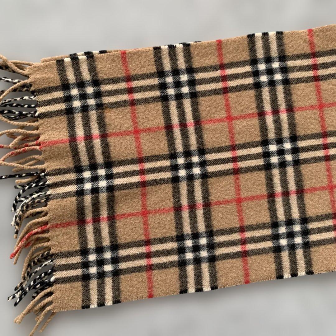 未使用級✨Burberrys カシミヤ100% ノバチェック マフラーバーバリー