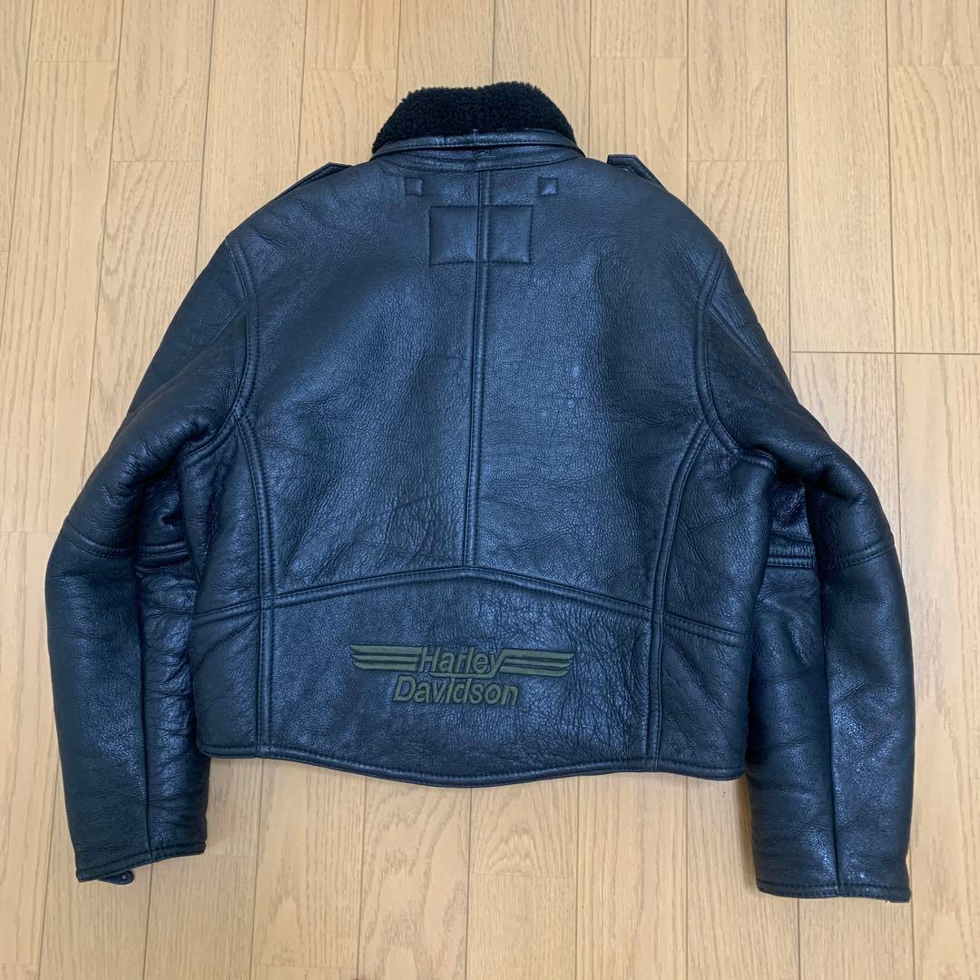 ハーレーダビッドソン リアルムートン ライダース ジャケットL HDC純正