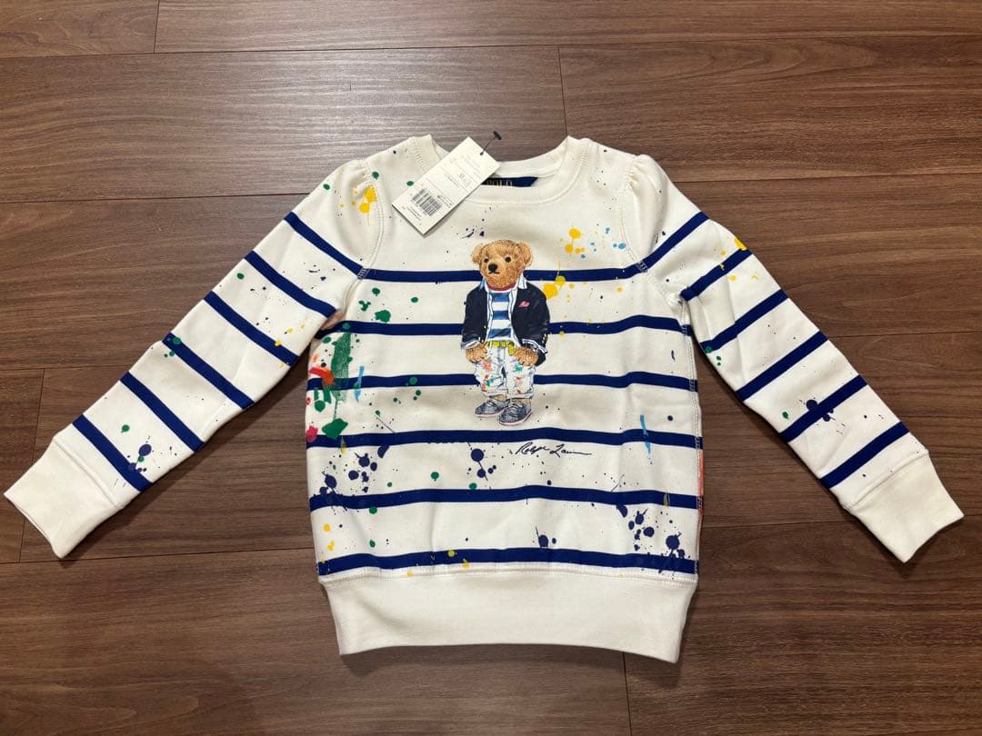 【新品未使用タグ付】ラルフローレン　ポロベア　トレーナー ラルフ110cm 4T