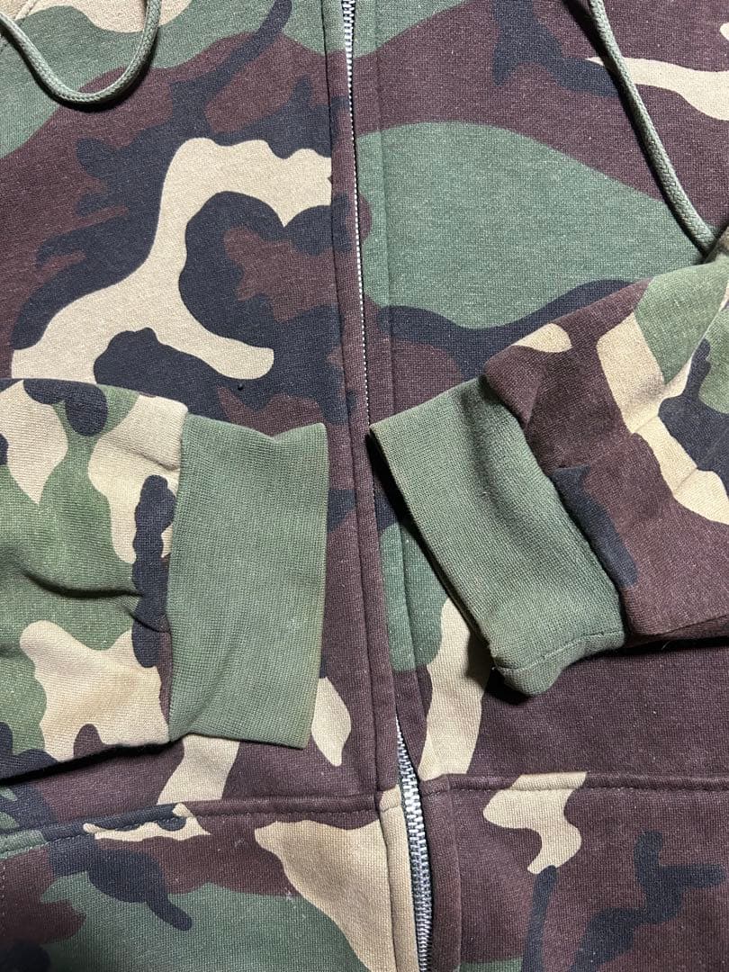 ロスコ　rothco ジップパーカー　裏サーマル　迷彩