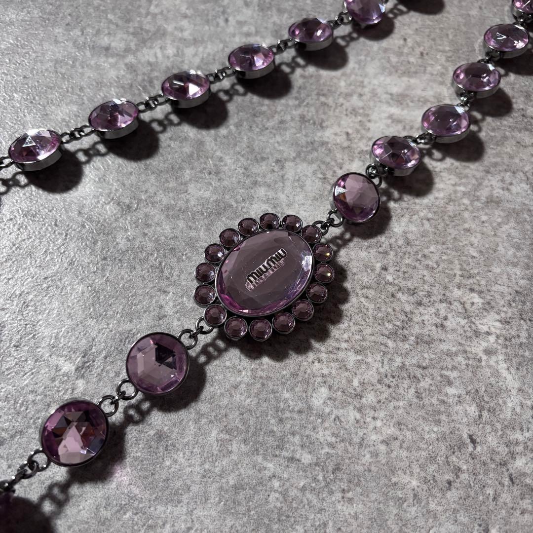 バッグ Miu Miu Chain Beaded Shoulder Bag Clutch