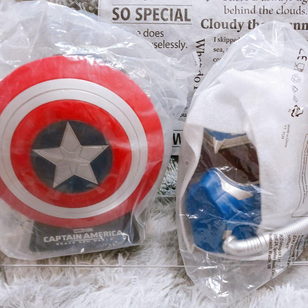 ✨映画館限定✨マーベルキャプテンアメリカポップコーンバケツ&カップ3点映画グッズ