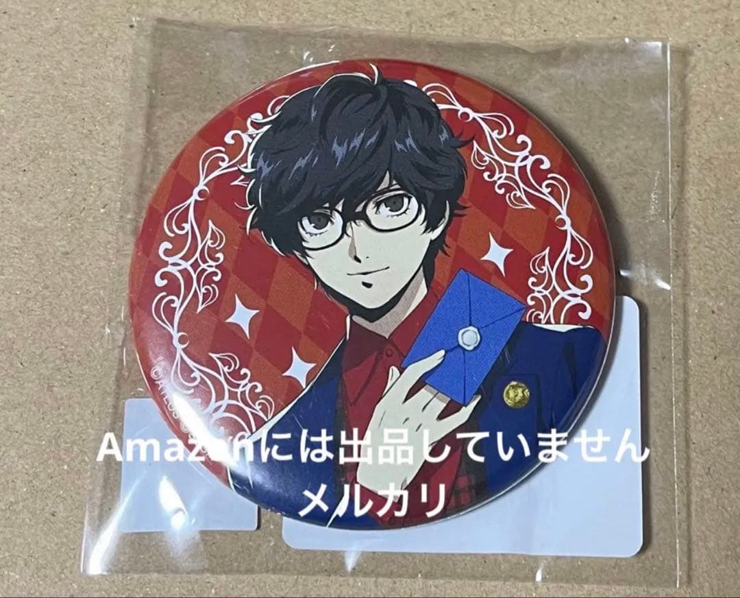 ペルソナ5 エスクリ 缶バッジ 主人公　ジョーカー　雨宮蓮