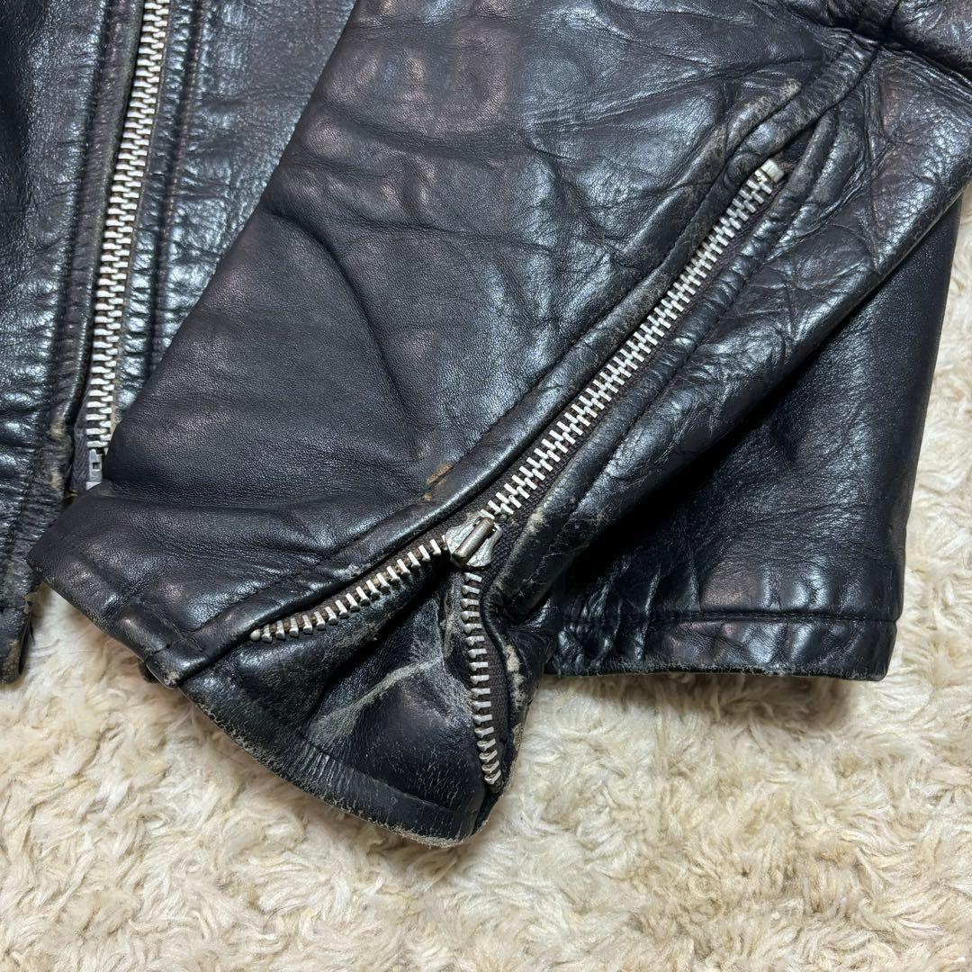 50s Leather Jacket シングル 40 TALON
