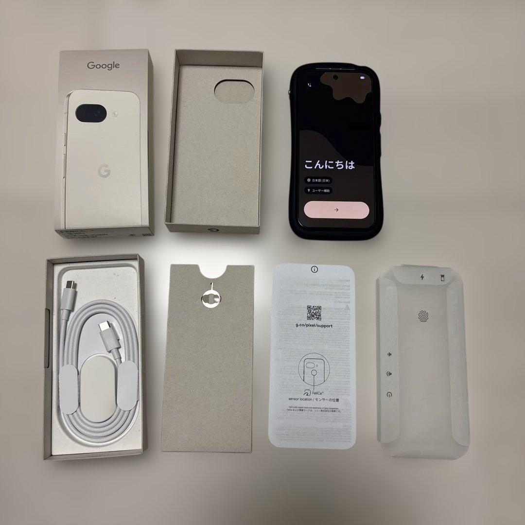 【美品】GooglePixel9a SIMフリー 128GB Porcelain