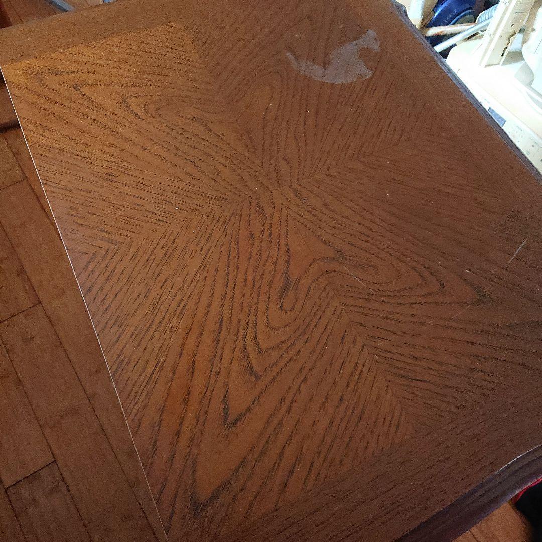 アンティーク調 木製ブラウンチェスト 2段引き出し付き