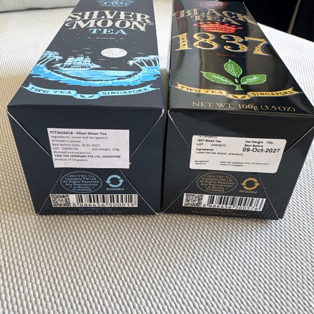 TWG Tea シルバームーン、ブラックティーセット