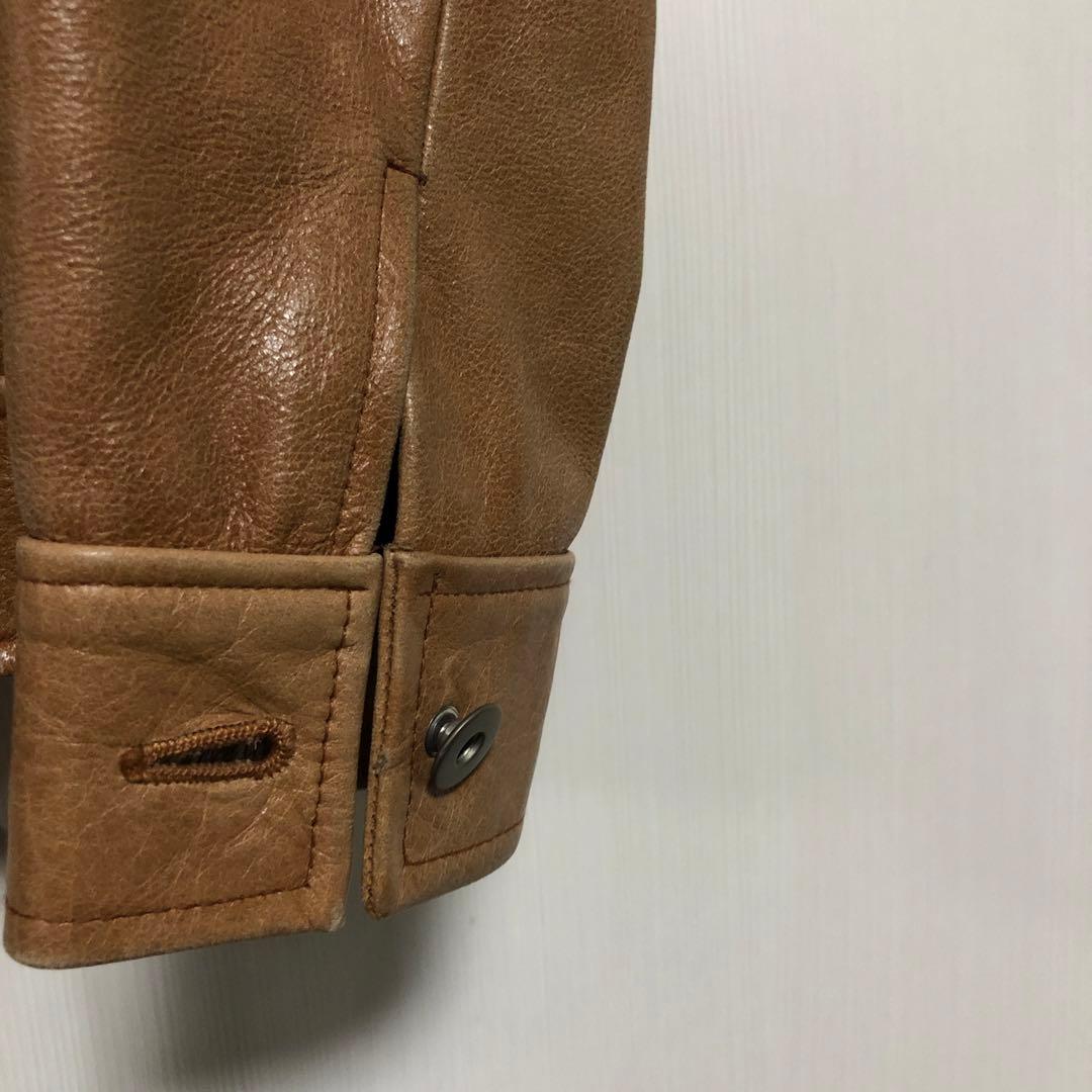 秋冬アウターヴィンテージ風レザージャケット　シングルライダース