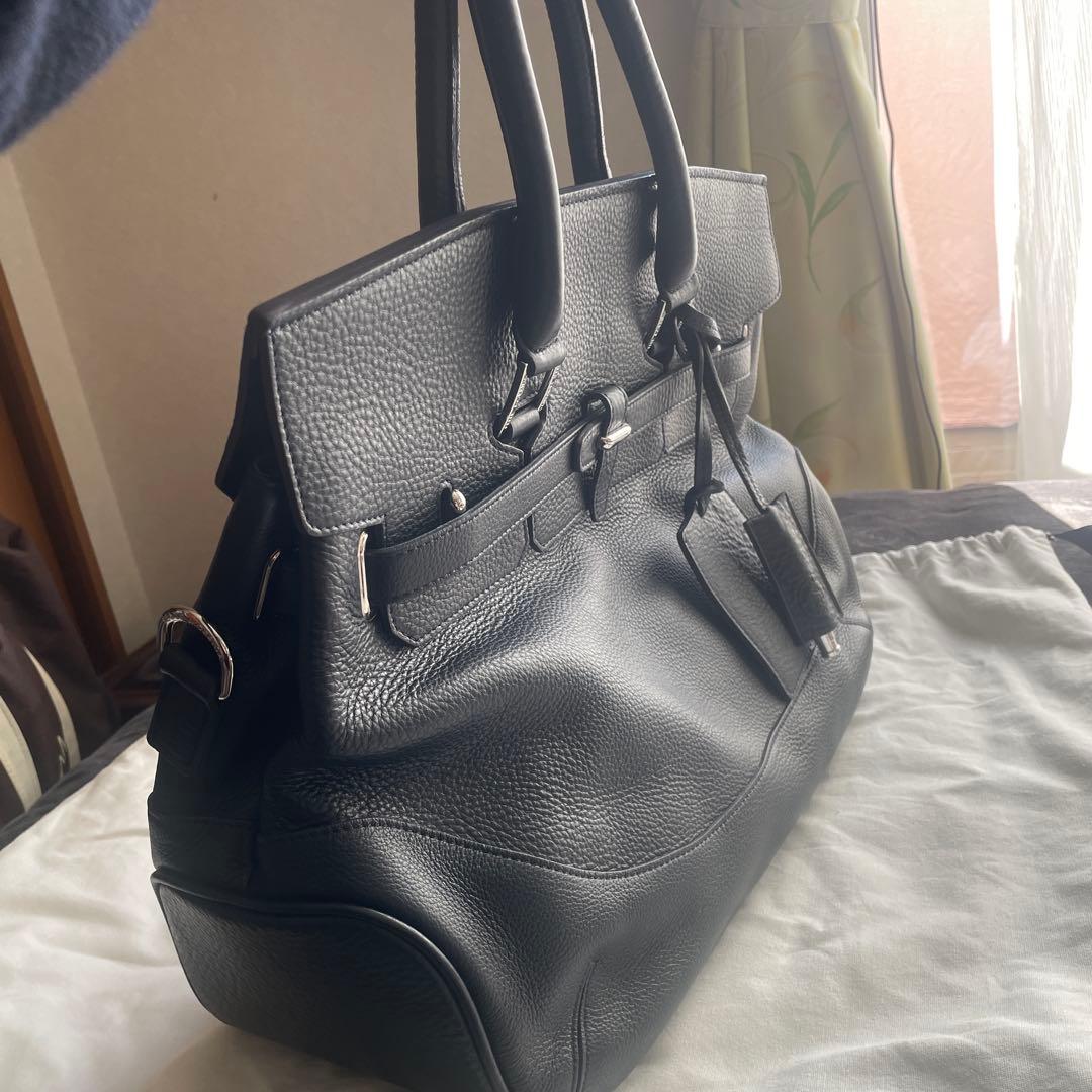 PELLE MORBIDA ネイビー ビジネスバッグ