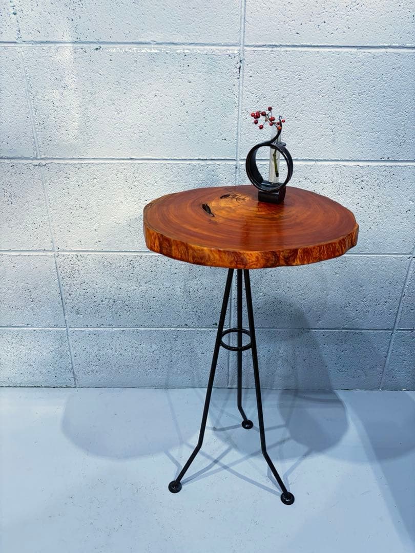 輪切りサイドテーブル　コーヒーテーブル　ナイトテーブル　観葉植物置き台
