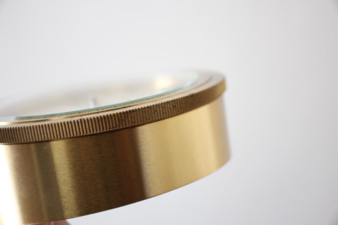 スイス製　ティファニー　ワールドクロック　卓上時計　クオーツ