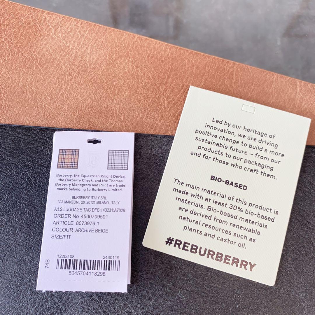 残り１【新品】Burberry バーバリー チェック ユニセックス ラゲージタグ