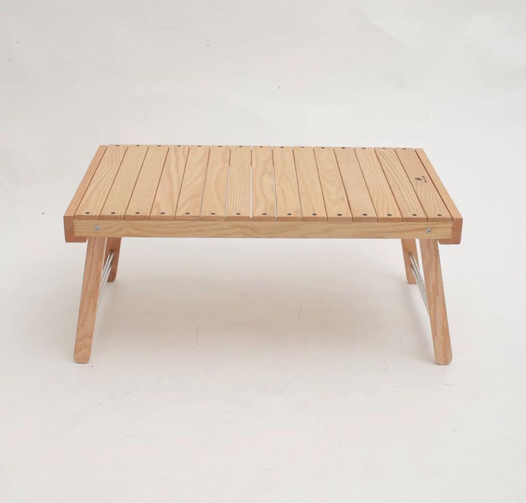 kimiキャンプ折りたたみ木製アウトドアテーブル＋ケース付き