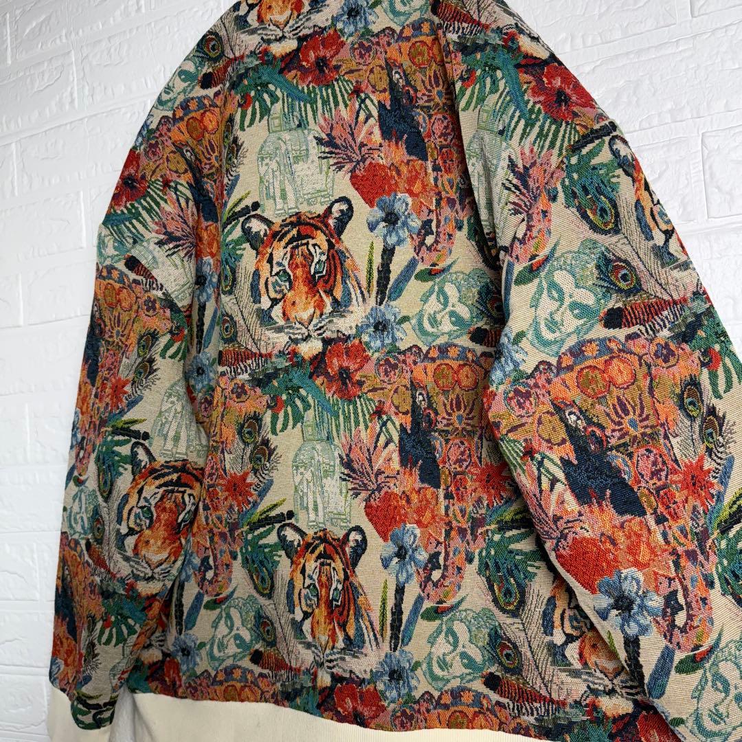 【新品】 Revo. マルチカラー ゴブラン ジャケット 虎 花 総柄