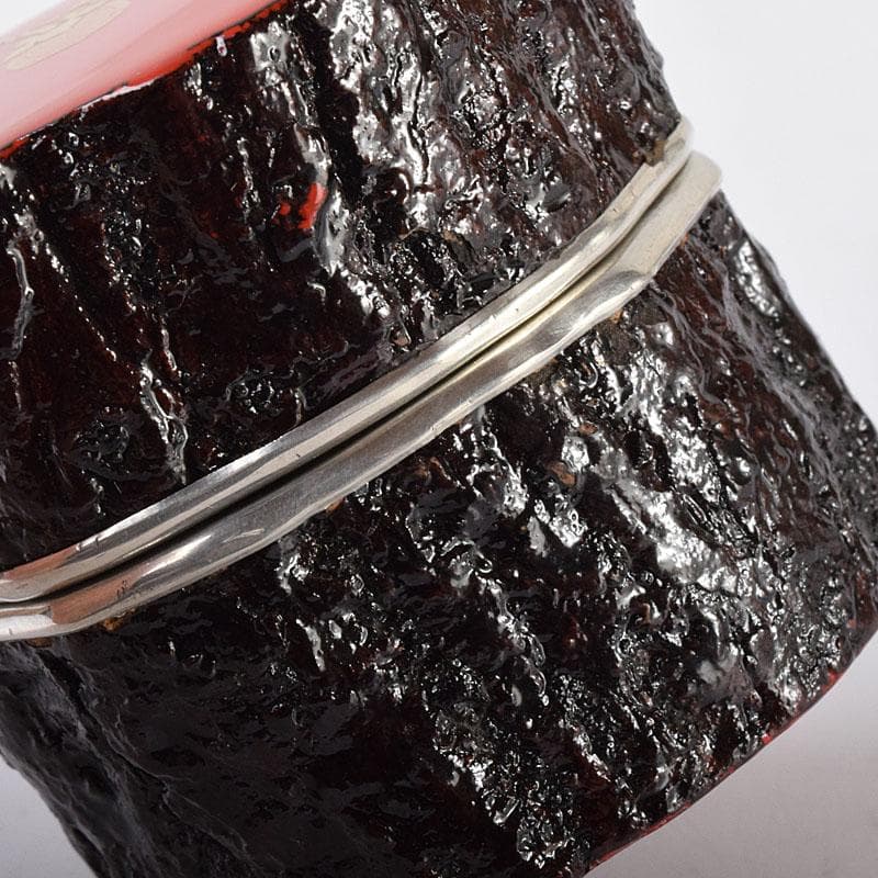 茶道具　中村宗悦作　玄々斎好　金蒔絵　筆柿香合　共布共箱　V　7088