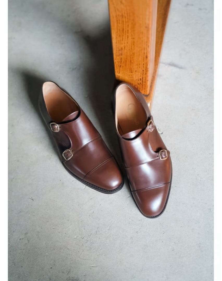 【新品】F.LLI Giacometti FG603 GRIGIA ダブルモンク