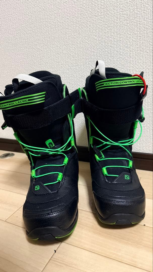 【美品】DEELUXE スノーボードブーツ ブラック/グリーン