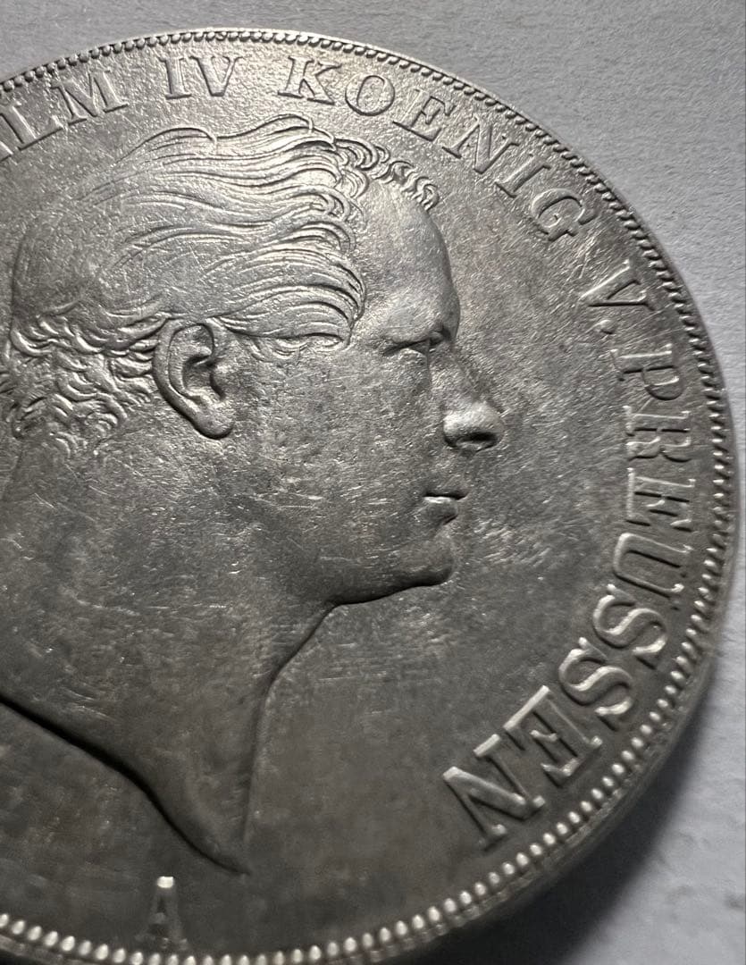 招*@様 1818年ドイツプロイセン王国2ターラー銀貨 フリードリヒ・ヴィルヘル