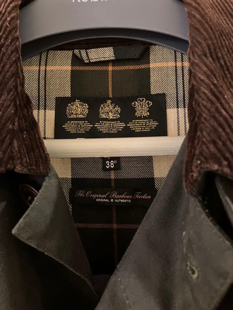 バブアー　シングルブリーステッドコート　38