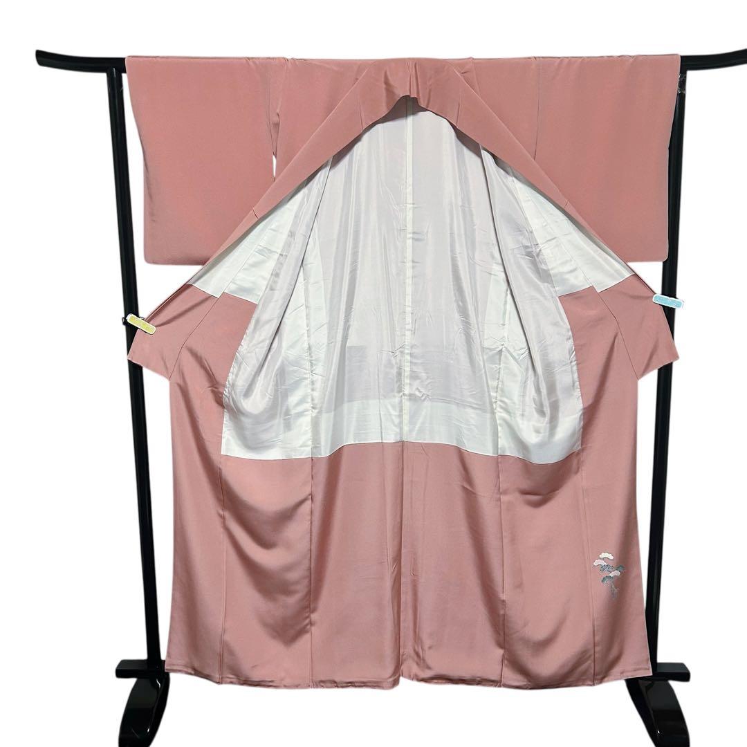 未使用近い　美品　袷　正絹　作家　縮緬　友禅　訪問着　フルセット　4点