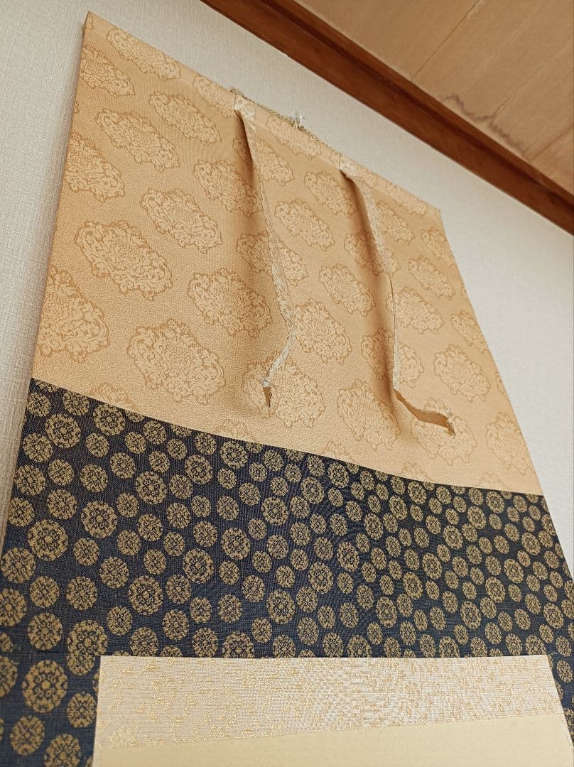 美品 軸 開運 福 おもてなし 絵 幸運 青鳥 花 茶 中国 美術 インテリア