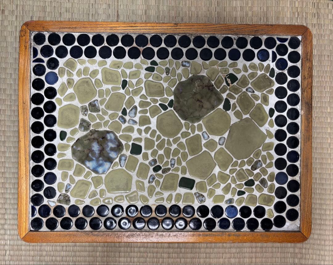 木枠 ストーブタイル台 昭和レトロ 当時物