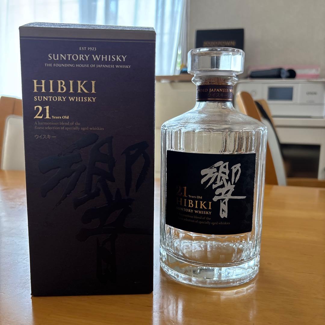 サントリー ウイスキー 響21年 空便　箱付き