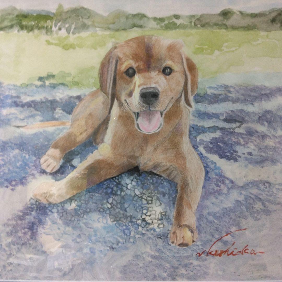 色鉛筆画、水彩画(高級額付き)