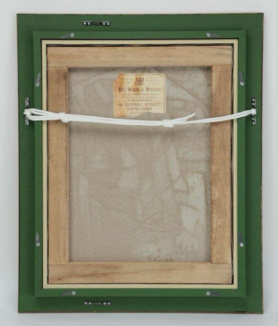 【額装】キュビズム風 女性人物画 模写 現代アート 油彩風インテリア 52×43