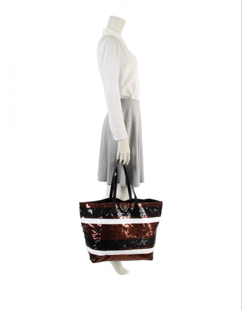 P*e様 プラダ スパンコール PRADA トートバッグ