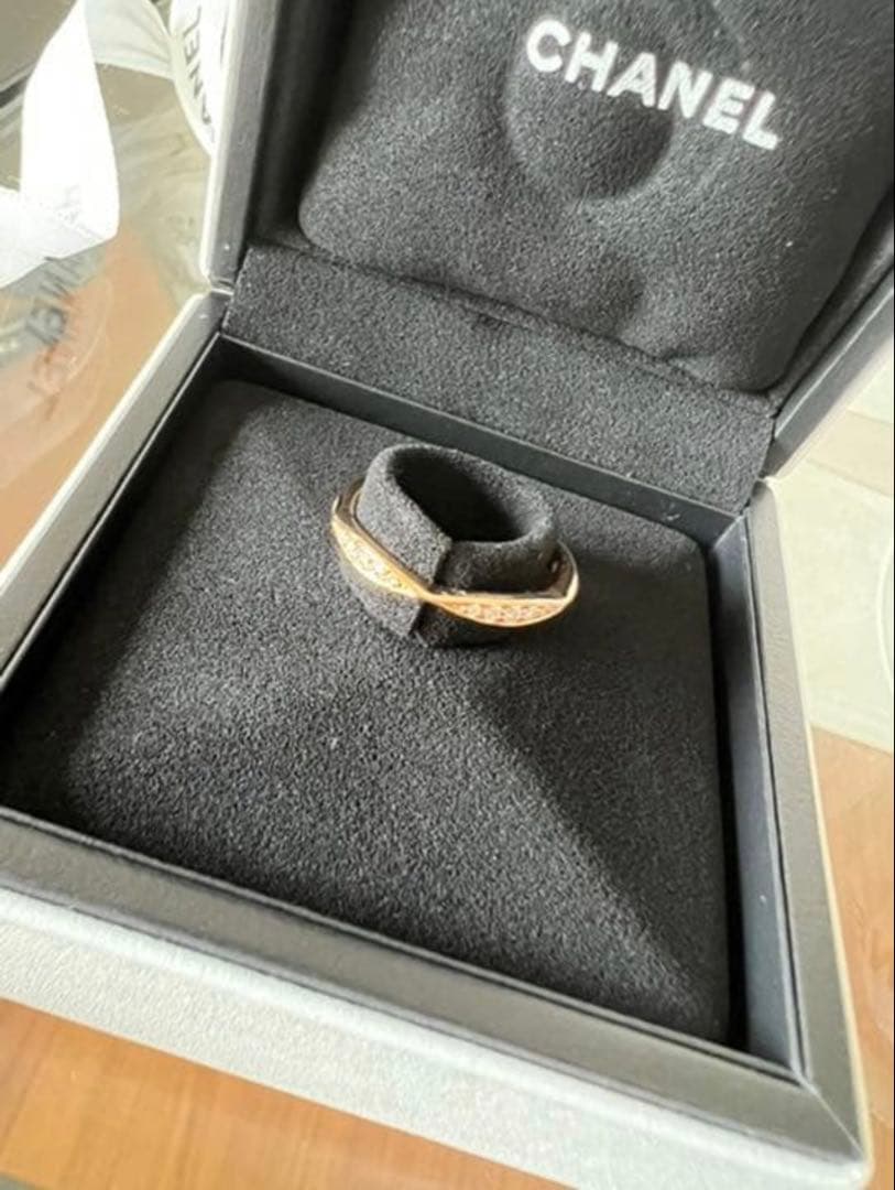 CHANEL カメリア ハーフエタニティリング　J10836#49