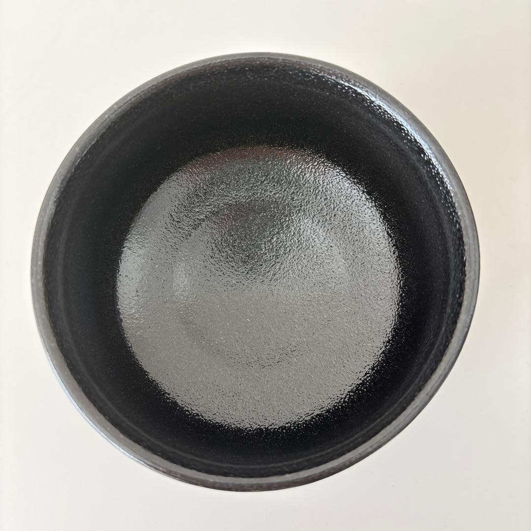 【新品未使用】抹茶茶碗　兎月窯　杉浦文泰作　瀬戸焼　御題『旅』共箱　ウコン布