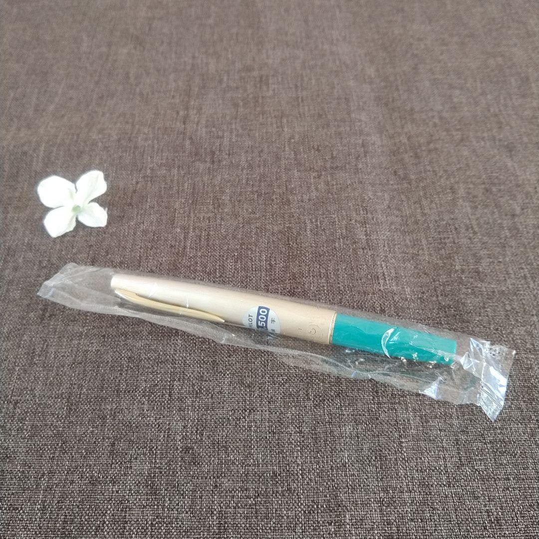 パイロット PILOT 14K 未使用 ゴールド ターコイズ色 万年筆 細字