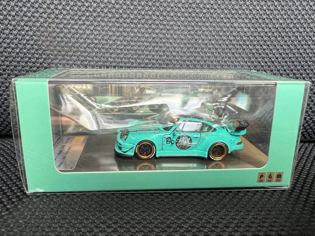 ミニカー PGM 1/64 RAUH-Welt RWB 990 Tiffany Blue