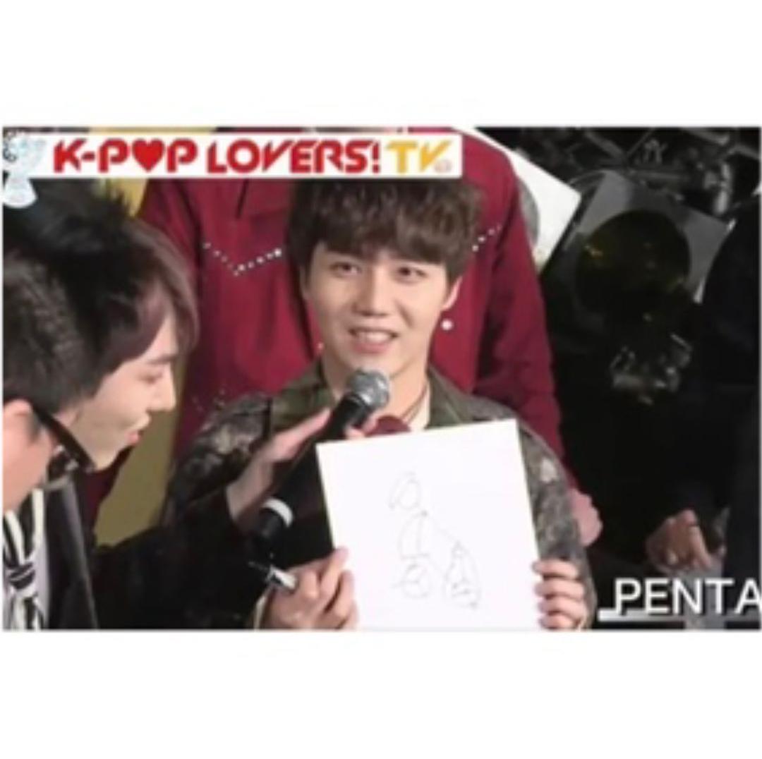 PENTAGON ジノ　直筆サイン入り色紙